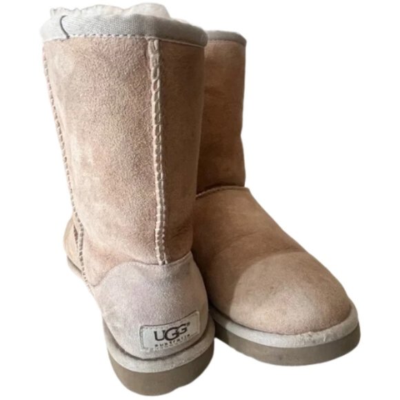 UGG Shoes - UGG Sheepskin Tan Tall Winter Boots Women’s 8